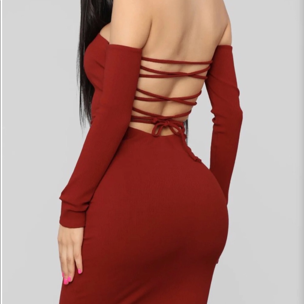 Rust Dress - Picture 2 of 3